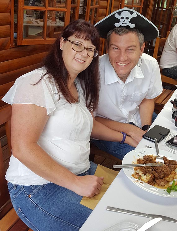 Greg and Rosalie, your hosts at Alcyone Guest House